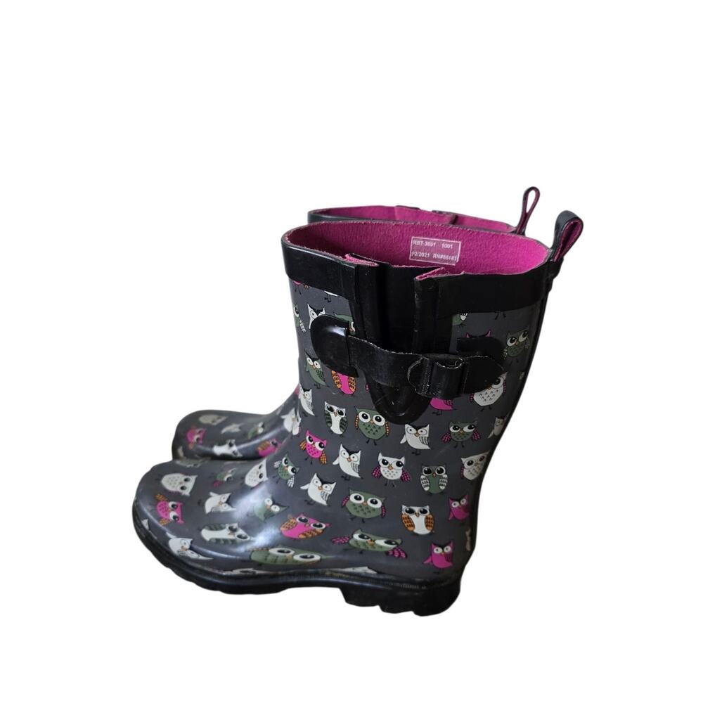 Capelli Women's Size 9 Muck/Rain Boots Owl Design Mid Calf